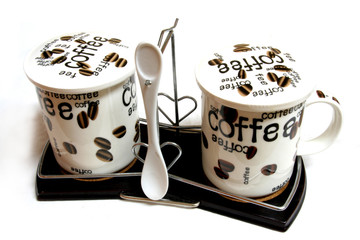 cofee cups and coffee-spoon
