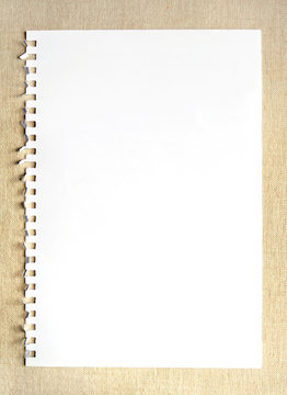 blank notepaper on textured background