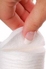 cotton swab. spa treatment.