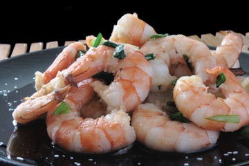 shrimp and scallions