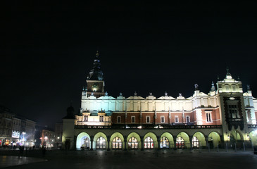 Fototapeta krakow - city night view obraz