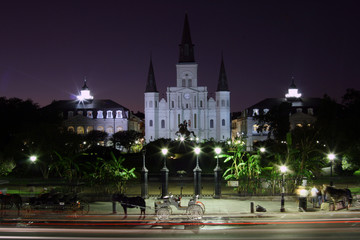 jackson square night