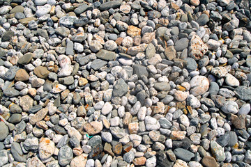 beach stones.