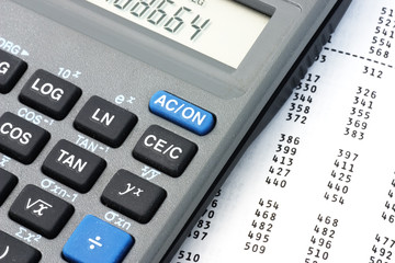 calculator and numbers