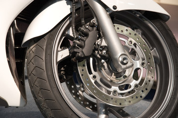Fototapeta premium sport motorcycle wheel