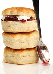 three scones and a spoon