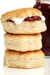 scones and pot of jam