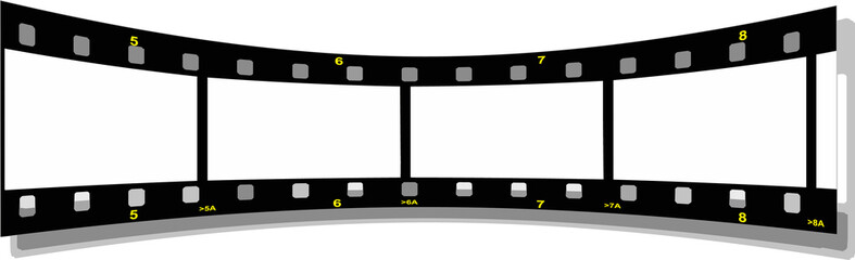 film strip perspective  back