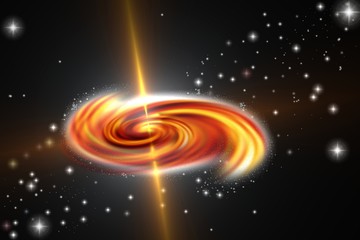 black hole in a galaxi