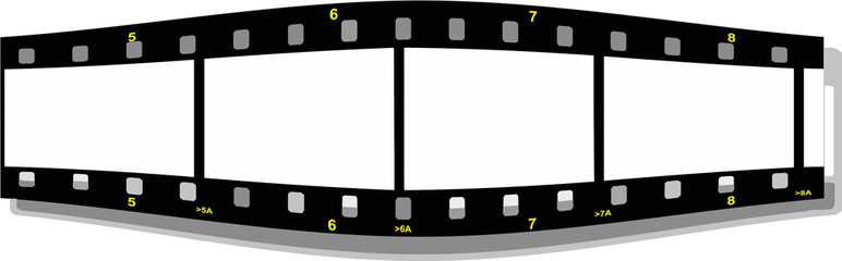 film strip perspective  front