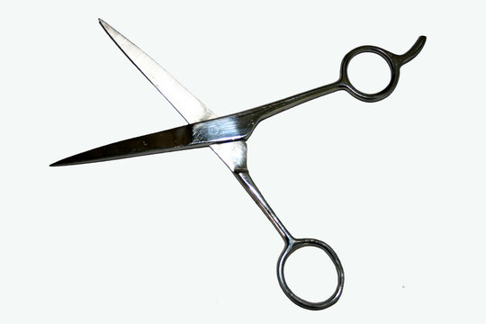 hairdressing scissors open