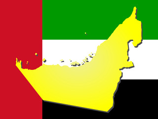 map of united arab emirates