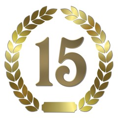 goldener lorbeerkranz 15 jahre