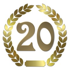 goldener lorbeerkranz 20 jahre