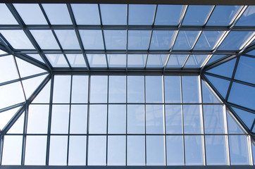 glass roof of trade center