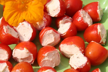 tomaten mit frischkäse