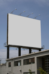 blank billboard ready for artwork