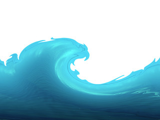 wave on white