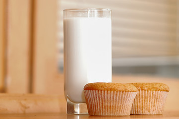 milk and cake