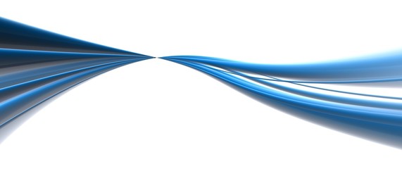 blauer abstrakter f&auml;cher