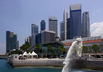 Rolgordijnen stadsgezicht van singapore © sumnersgraphicsinc