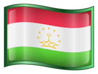 tajikstan flag icon. (with clipping path)