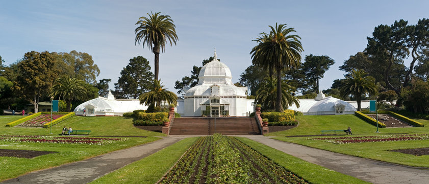 conservatory of flowers panorama