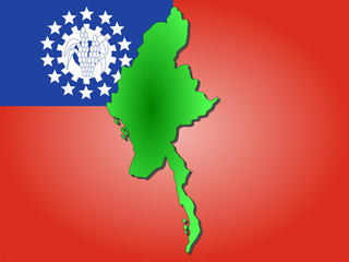 map of myanmar