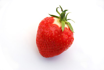 erdbeere - isoliert auf weiss