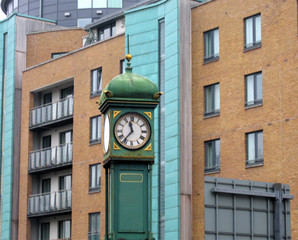 Fototapeta na wymiar historic clock at the angel,islington,london