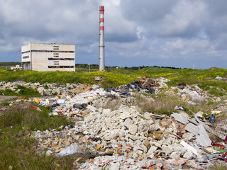 Mountain of building dust
