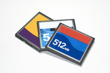 Obraz na płótnie Canvas Compact Flash Cards