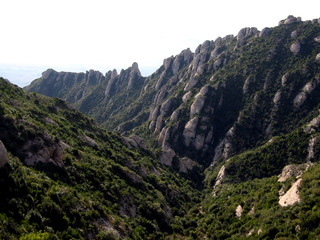 Fototapeta na wymiar widok na góry Montserrat, Barcelona, ??Hiszpania