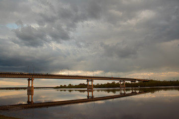 Fototapeta premium bridge over a river