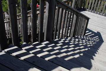 Obraz premium holztreppe
