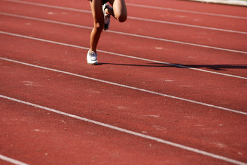 runner running on the track