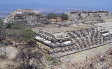 monte alban - ancient city of zapotecs.