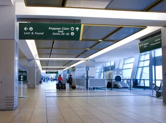 Crédence de cuisine en verre imprimé Aéroport arrivées à l& 39 aéroport