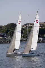 Fotobehang two sailboats 2 © jc