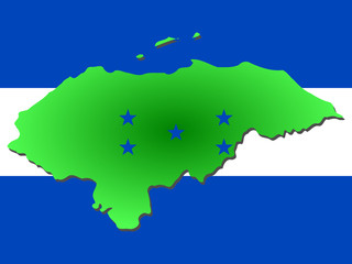 map of honduras