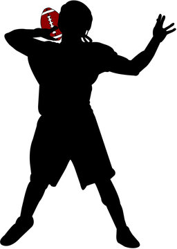 recommend clip art: american football silhouette