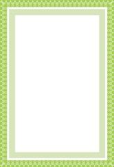 secure green border in a4