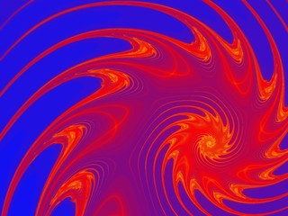 Naklejka premium fractal - rooster