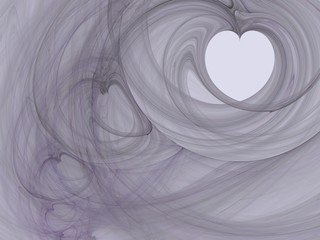 fractal - heart smoke
