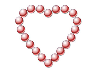 beads heart