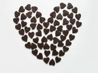 sweet chocolate heart