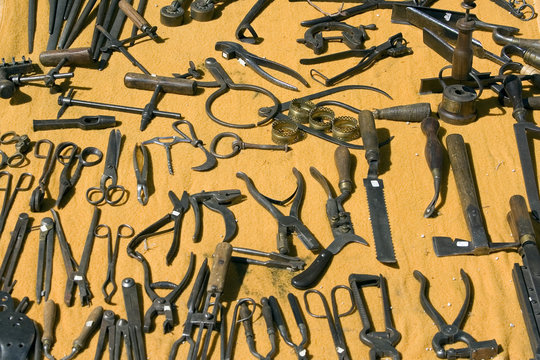 brocante vieux outils Stock Photo | Adobe Stock