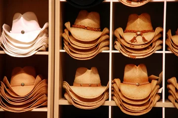 Fotobehang cowboy hats © Trombax