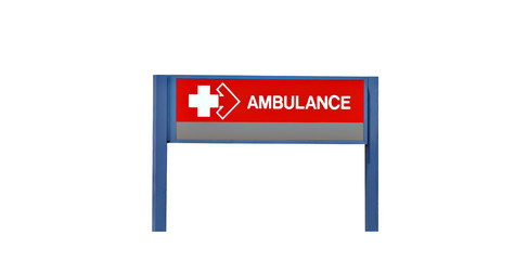 Fototapeta premium ambulance sign