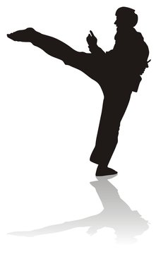 recommend clip art: silhouette of martial arts